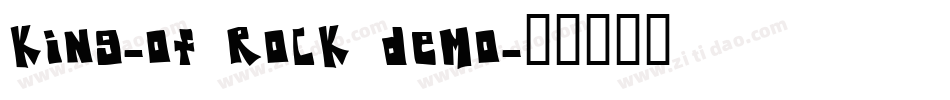 King-Of Rock Demo字体转换